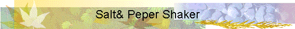 Salt& Peper Shaker